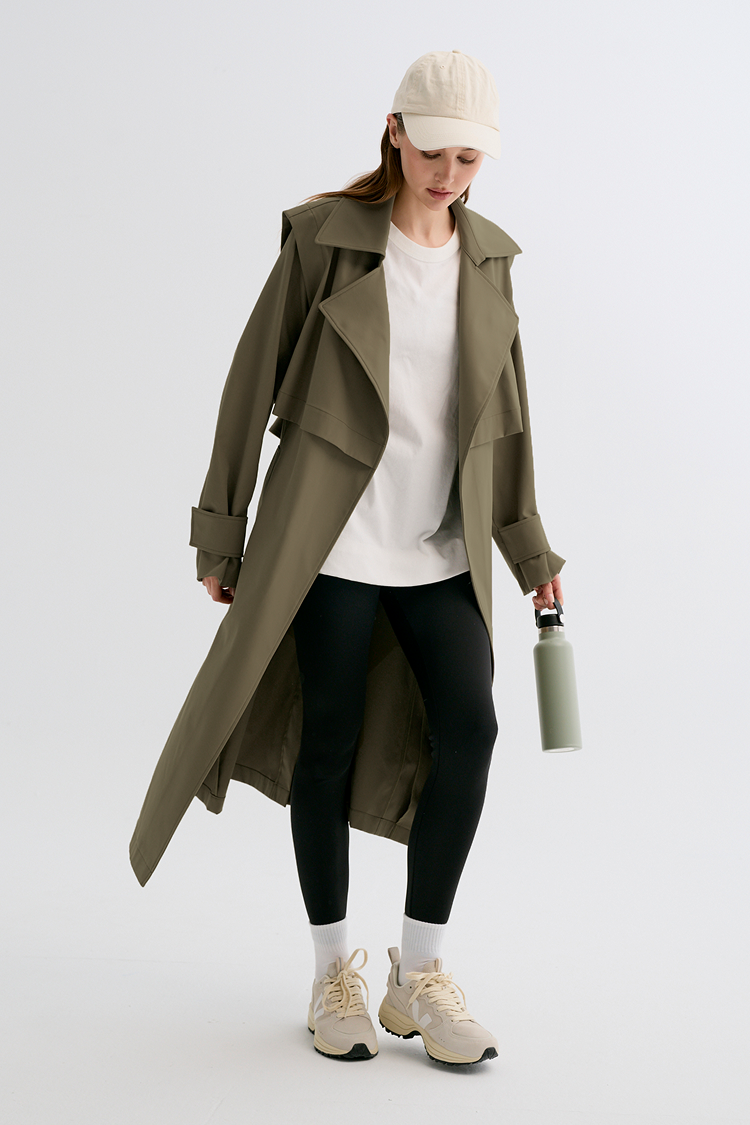 Duster Trench Coat (Khaki)