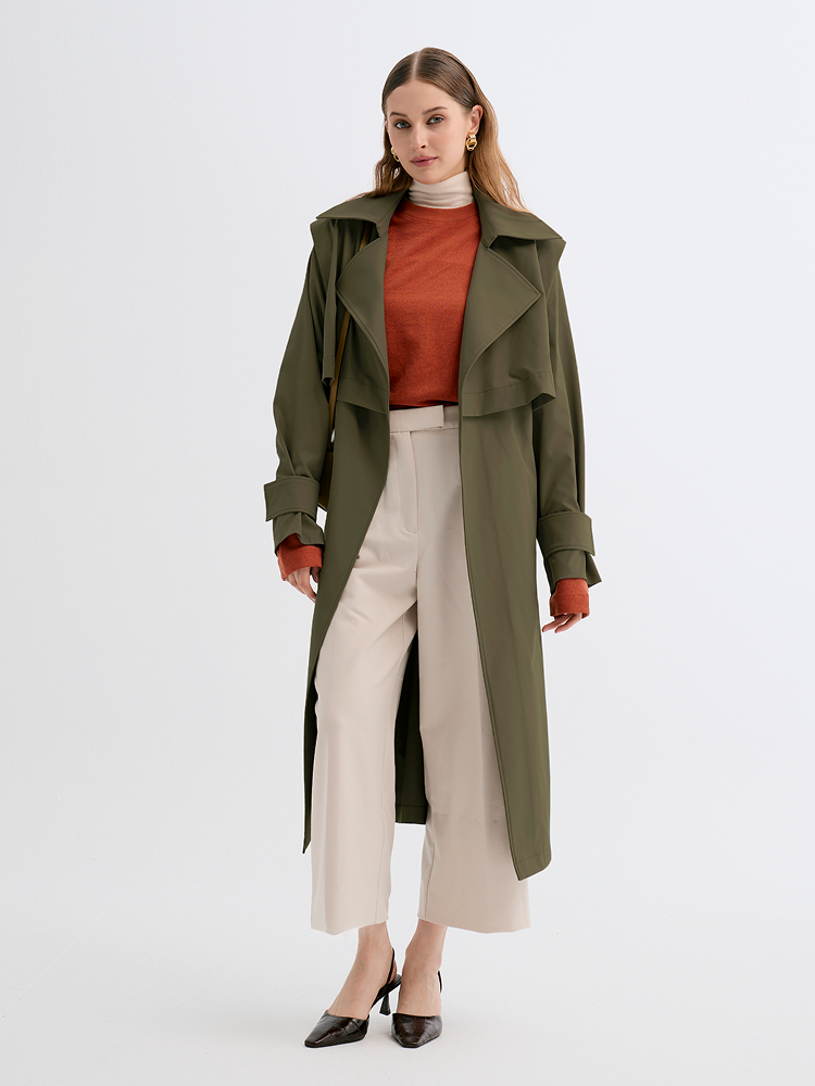 Duster Trench Coat (Khaki)