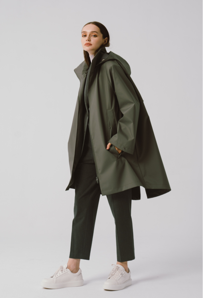Hooded Rain Coat