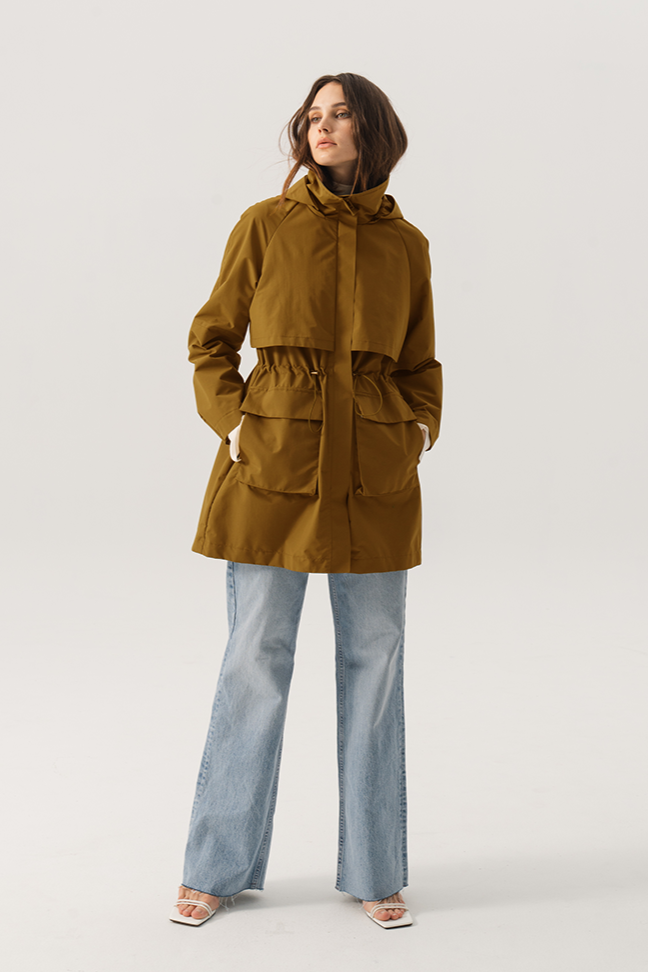Tie Waist Parka