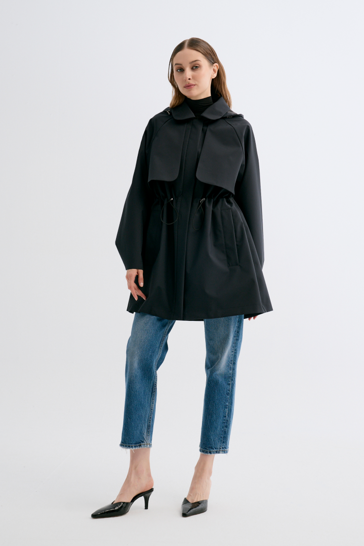 Tie Waist Raincoat
