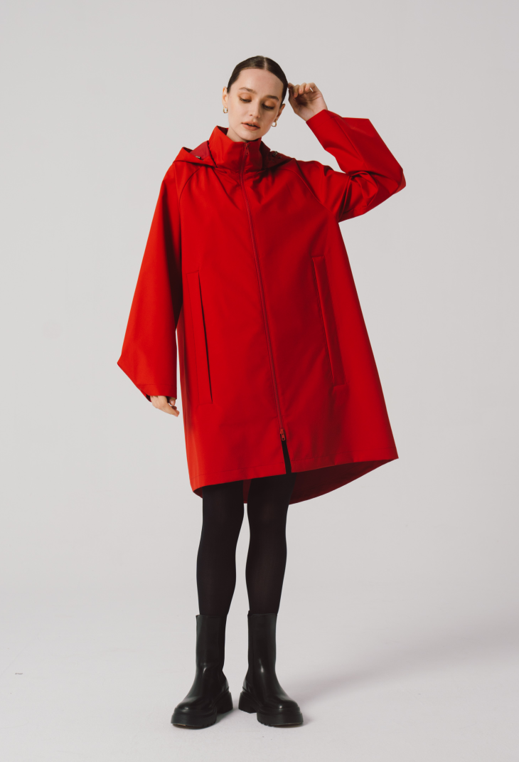 Hooded Rain Coat