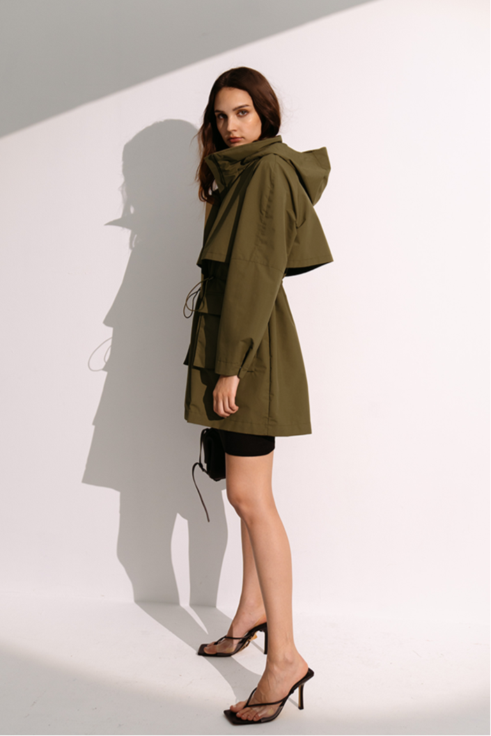 Tie Waist Parka