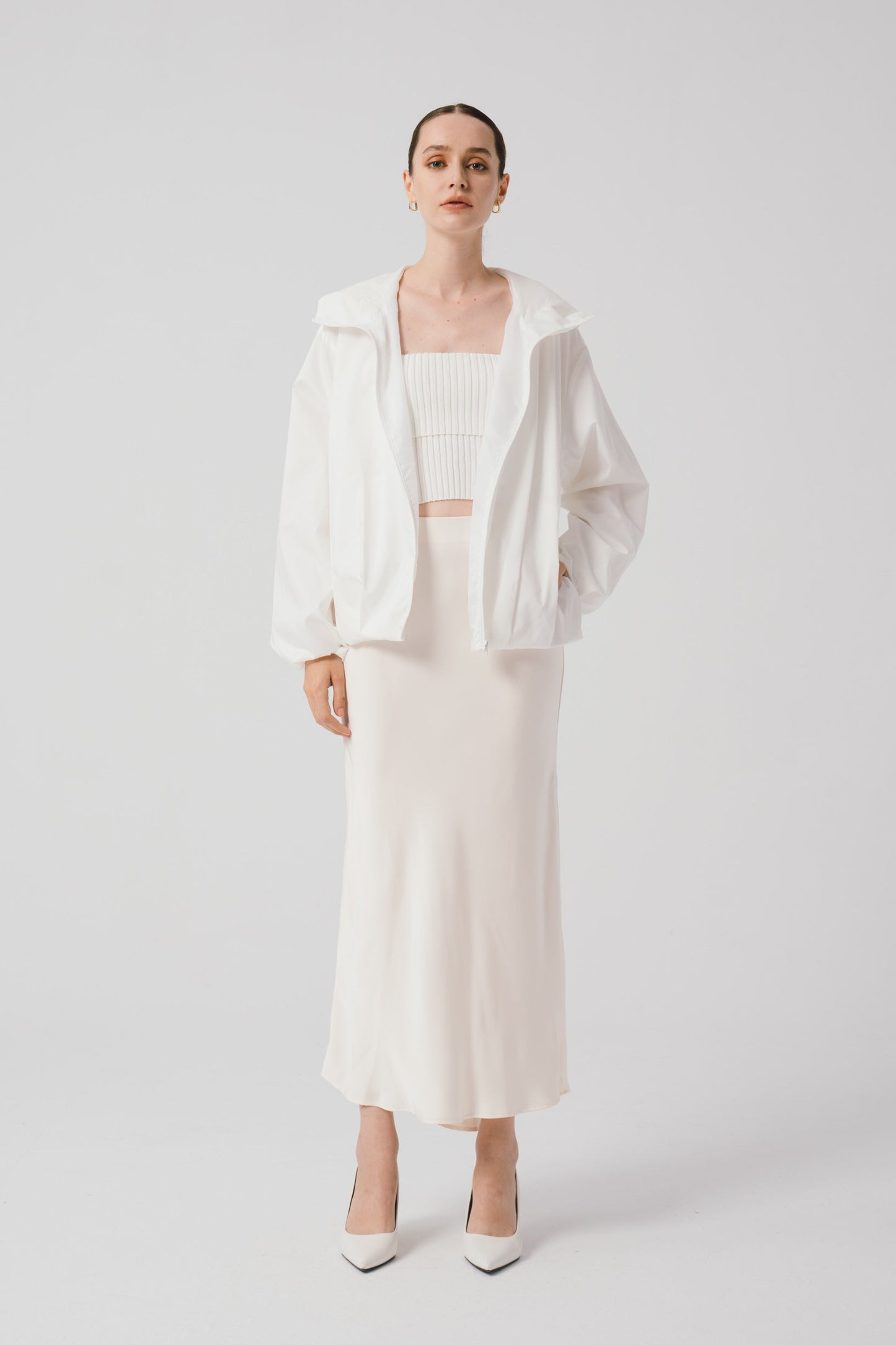 Short Jacket With Pleats